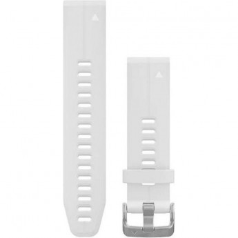 Ремешок сменный для GARMIN QUICKFIT, силиконовый (Белый) серебристая застёжка Ремешок сменный для GARMIN QUICKFIT, силиконовый (Белый) серебристая застёжка